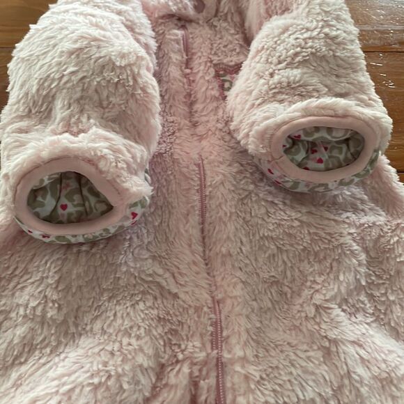 NWOT Duck Duck Goose 0-3 months soft pink insulated pram snow suit - Picture 14 of 15